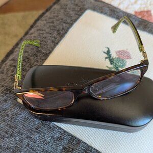 Coach HC6052-5232 Fannie Dark Tortoise Green Eyeglasses FRAMES 52 16 135 & Case